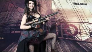 400 - Barbara Bieber - Steampunk warrior lady - Bravomodels cosplay videos